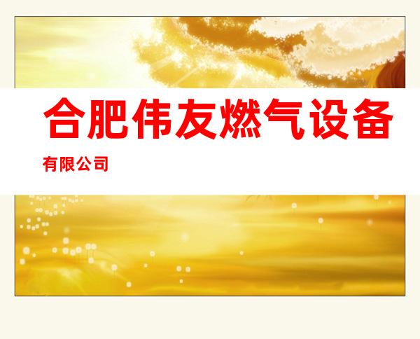 合肥伟友燃气设备有限公司